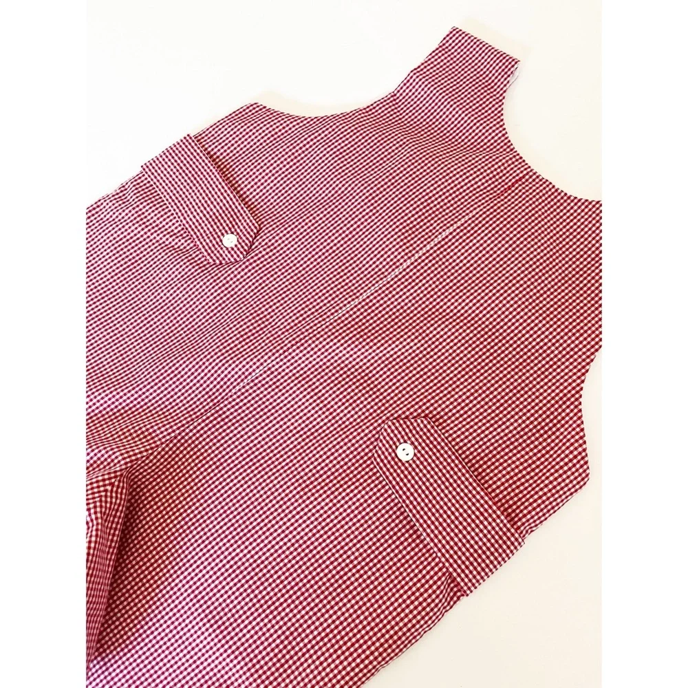 Sir John by Rosalina red gingham boys summer suit with sailboats